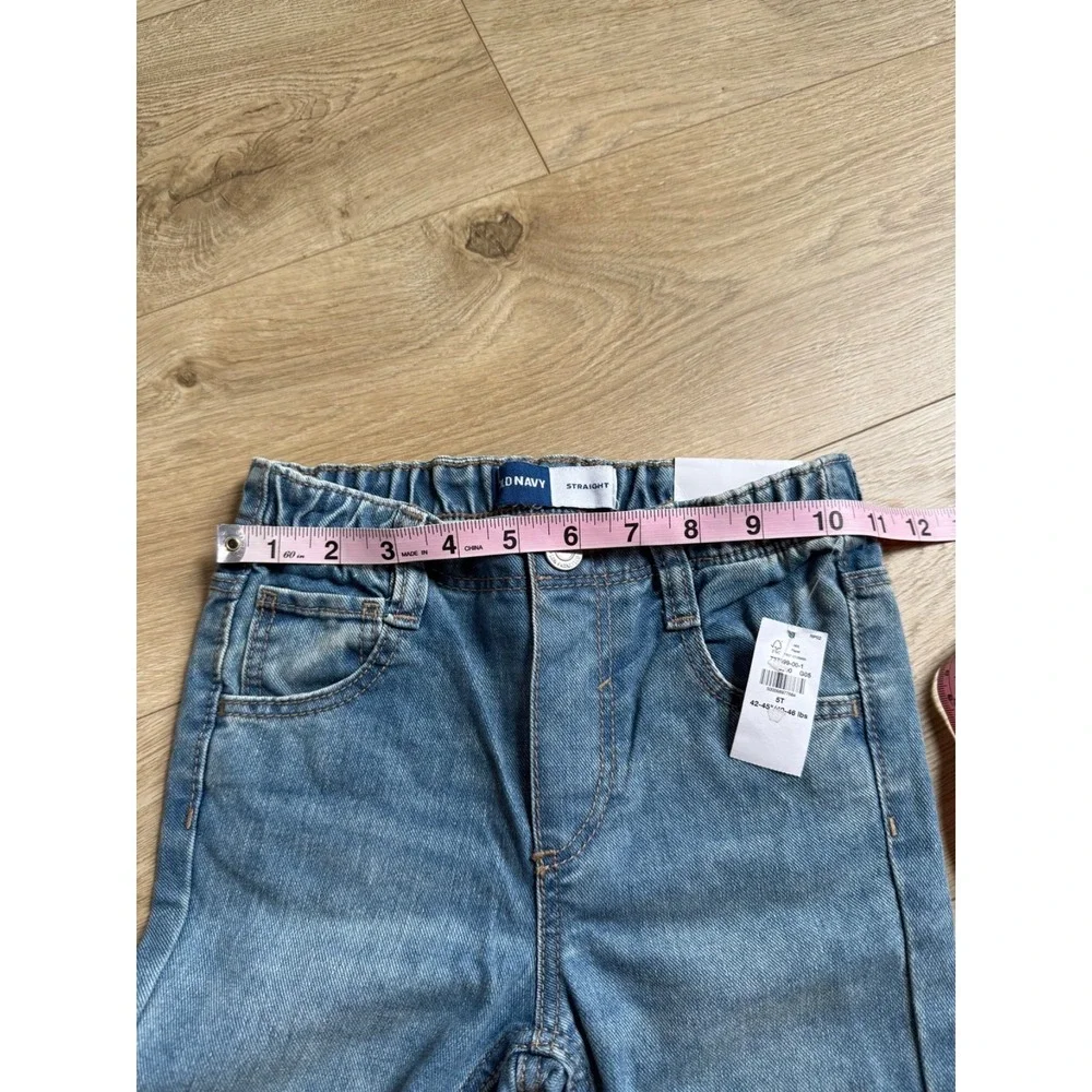 NWT Kids Girls Old Navy straight Jeans stretch‎ waistband size 5T